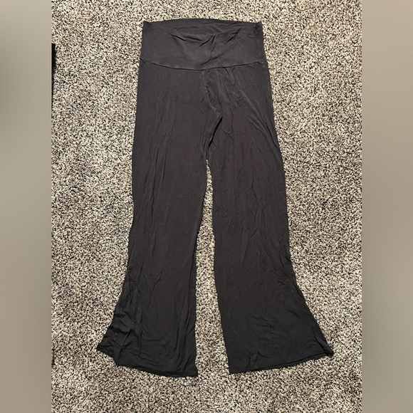 Gray Palazzo pants, extra stretchy, wide leg, buttery material size medium - Picture 1 of 2